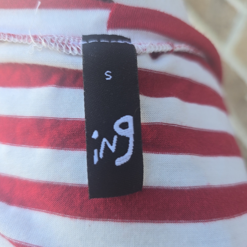 Red Striped Sequin Top - Picture 7 of 11